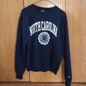 Champion Tops - North Carolina Crewneck Champion Tops - North Carolina Crewneck